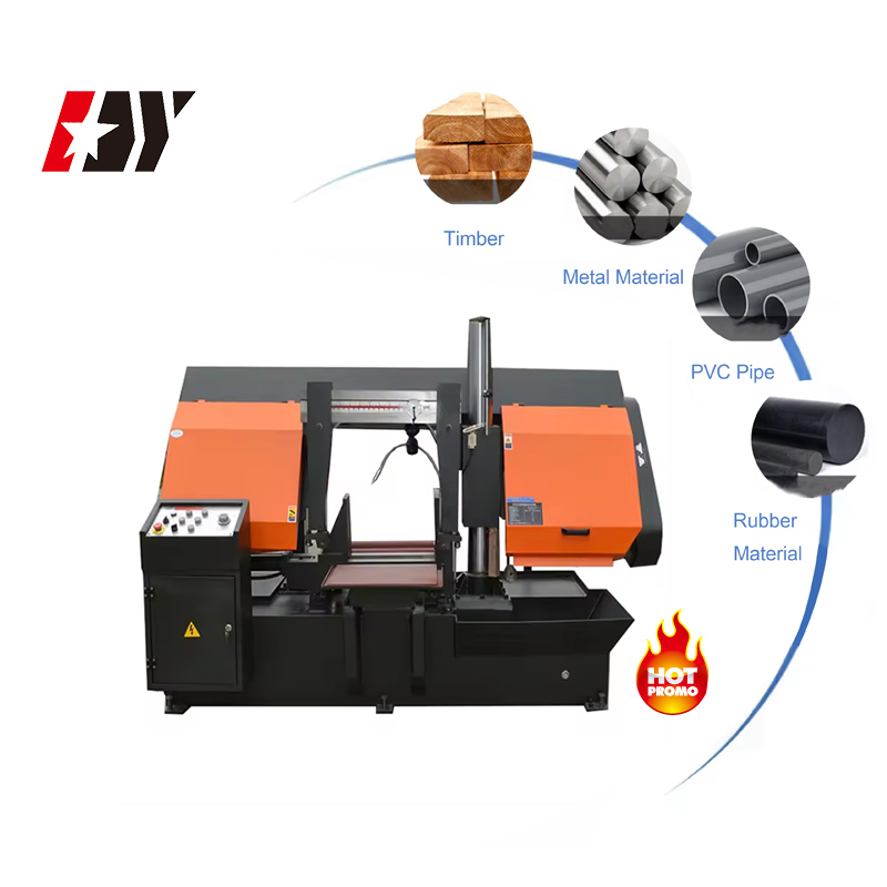 China Electric Semi Automatic Horizontal Vertical Iron Pipe Beam Steel Small Price Metal Cutting The Band Saw Machine For Metal